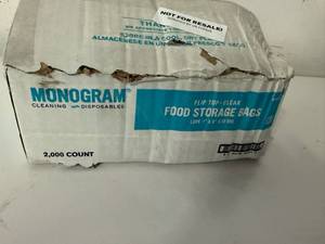 lot 85 image: 2,000x Flip Top Food Storage Bags 7x 9