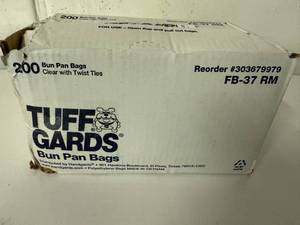 200x Bun Pan Bags-Clear with Twiste Ties-for use in Freezers,coolers, warmers & Dry Storage