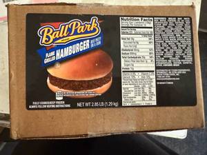 DD. 12x Ball Park Flame Grilled Cheeseburgers