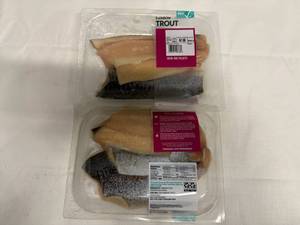 lot 145 image: K. 2x 4 portions Atlantic Salmon wSeafood Stuffing