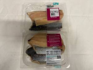 lot 148 image: K. 2x 4 portions Atlantic Salmon wSeafood Stuffing