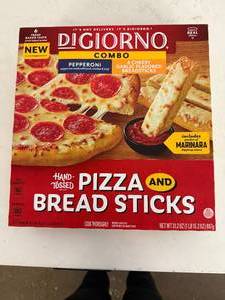 lot 290 image: 2x DiGiorno Hand Tossed Pizza & Bread Sticks