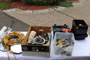 lot 12 image: Large Lot of Tools and Hardware