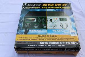 lot 13 image: Cobra 25 WX NW ST CB Radio In Box