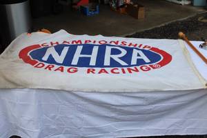 lot 18 image: Large NHRA Drag Racing Championship Banner National Hot Rod Association