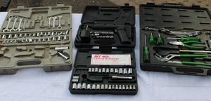 lot 26 image: Tool kits - Socket, pliers Screwdrivers electric screwdrivers and more