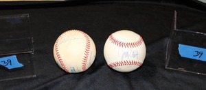 lot 39 image: Bert Blyleven, Jeff Reboulet Signed American League Baseballs