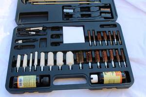 lot 100 image: Hoppes Gun Cleaning Kit  Complete Set for Firearm Maintenance