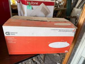 lot 77 image: 12 Pack 6 Brushed Nickel Shower Recessed Light Trim