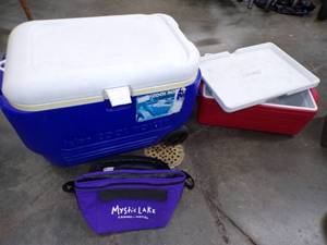 lot 90 image: 3 Coolers