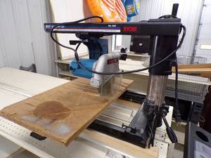 lot 99 image: Ryobi 8 14 Radial Arm Saw