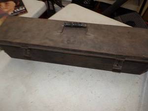 lot 110 image: Vintage Tackel Box with Tackle