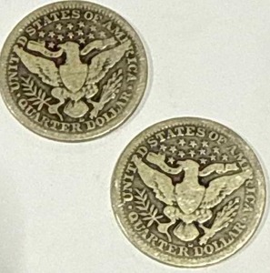 Lot of 2 Barber Quarters