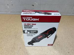 lot 204 image: Hyper Tough 12V Max Lithium-Ion Cordless 38-inch Ratchet with 1.5Ah Battery and Charger, 98804