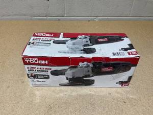 lot 241 image: Hyper Tough 6 Amp Corded Angle Grinder With Handle
