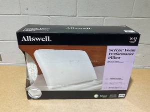 lot 249 image: Allswell Serene Foam Performance Pillow StandardQueen