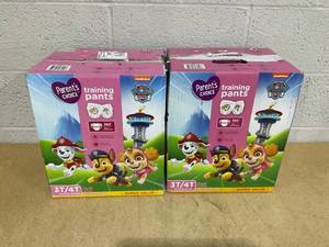 lot 397 image: LOT OF 2 Parents Choice Paw Patrol Training Pants for Girls, 3T4T, 86 Count