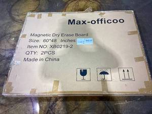 lot 408 image: Max-Officoo 60x48 Magnetic Dry Erase Board