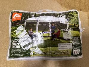 lot 434 image: Ozark Trail 10x10 Instant Pop Up Canopy Tent with Simple Push Setup
