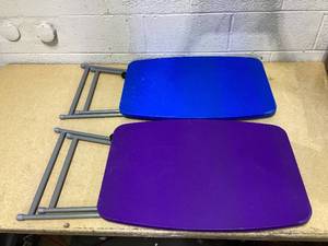 lot 499 image: Pair Of 18x26 Personal Multi-Purpose Folding Activity Tables