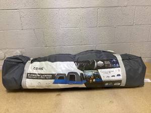 lot 56 image: CORE 9 Person Lighted Instant Cabin Tent