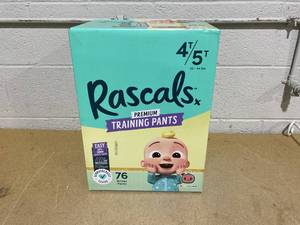 lot 125 image: Rascals Premium CoComelon Absorbent Potty Training Pants 4T-5T, 76 Count