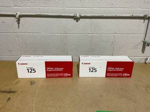 lot 131 image: LOT OF 2 Canon Genuine 125 Black Toner Cartridge Compatible with MF3010