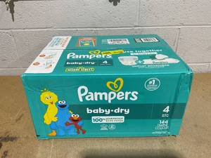 lot 148 image: Pampers Baby Dry Baby Diapers Size 4, 144 Count