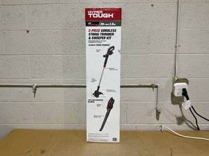 lot 161 image: Hyper Tough 20V Cordless Combo Kit, 10-inch String Trimmer & 130Mph Sweeper