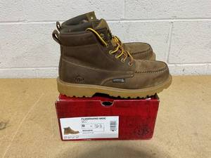 lot 171 image: Wolverine Floorhand Moc-Toe 6 Steel-Toe Work Boot Men- Size 9