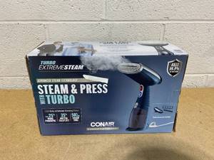 lot 184 image: Conair Handheld Garment Steamer for Clothes, Turbo Extreme Steam 1550W
