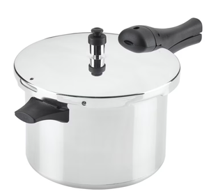 lot 113 image: Farberware Pressure Cooker 6 Quart Aluminum Stovetop Pressure Cooker
