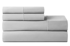 lot 129 image: 4PCS King Size Hotel Style 600 Thread Count Grey Egyptian Cotton Adult Bed Sheet Set