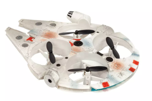 lot 133 image: World Tech Toys Star Wars Millennium Falcon Motion Sensing Drone Quadcopter