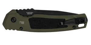 lot 166 image: Kershaw 71050LBLK LAUNCH 16 3.45 BLKOLV TantoPlain Blade