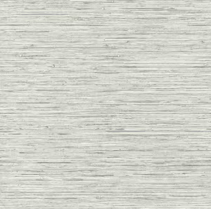 lot 279 image: LOT OF 2 Room Mates Grasscloth Light Grey Vinyl Peel and Stick Wallpaper Roll