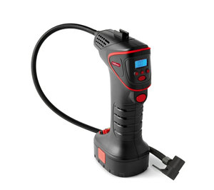 lot 206 image: Hyper Tough DC 12V Cordless Portable Pistol Tire Inflator with Pre-set Digital Gauge-100psi