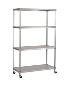 lot 229 image: Members Mark Home 4-Tier Steel Shelving with Shelf Liners, 36 W x 14 D x 56.5 H