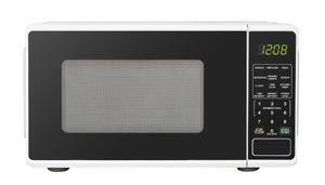 lot 325 image: Mainstays 0.7 Cu ft Countertop Microwave Oven, 700 Watts, White