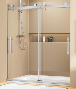 lot 415 image: Shower Door, 60 W x 74 H Frameless Shower Door