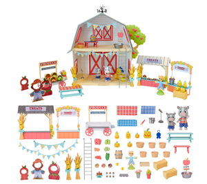 lot 467 image: Honey Bee Acres Harvest Festival, Doll Playset with Mini Figures