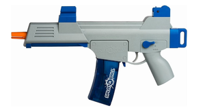 lot 489 image: Splatrball Electric Ball Water Bead Blaster with USB Charging Cable and Sling and Sling Clip, Blue