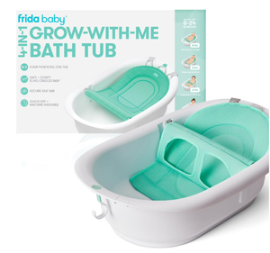 lot 493 image: Frida Baby 4 in 1 Grow with Me Baby Bathtub for Newborn to Toddler