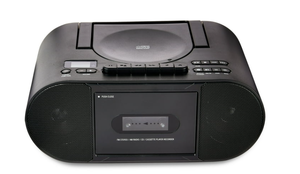 lot 256 image: onn. Portable CDCassette Boombox with Bluetooth Wireless Technology
