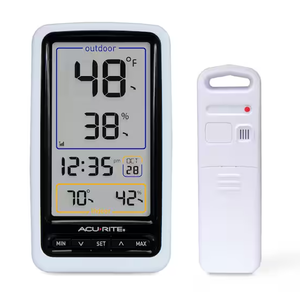 lot 386 image: AcuRite Wireless Digital Thermometer with Outdoor Temperature and Humidity