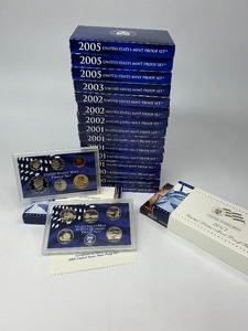 17x Proof Sets from 2000-2007