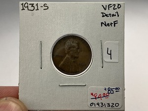 1931-S Key Date Wheat Cent
