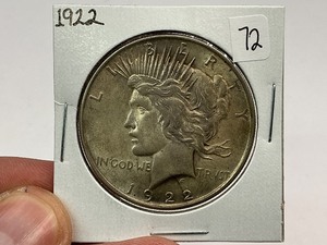 lot 72 image: 1922 Silver Peace Dollar