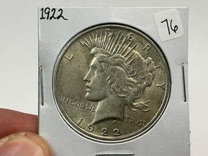 lot 76 image: 1922 Silver Peace Dollar