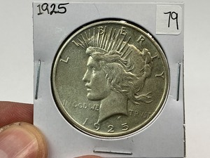 lot 79 image: 1925 Silver Peace Dollar